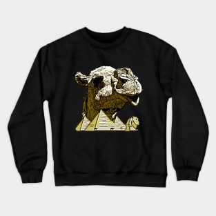 Egyptian Camel & Pyramids Crewneck Sweatshirt